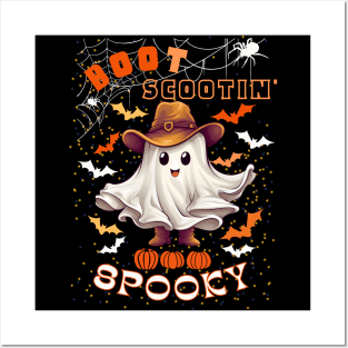 Boot Scootin Spooky | Ghost Cowboy Posters and Art